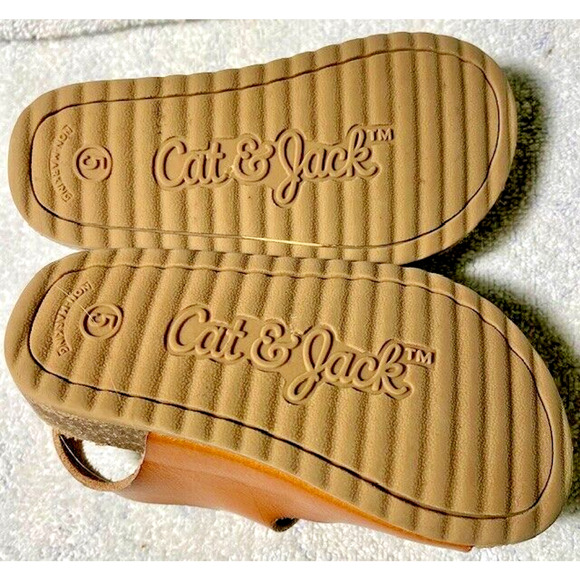 Kids Sandals Cat & Jack Cognac - SIZE 5 - Picture 2 of 5